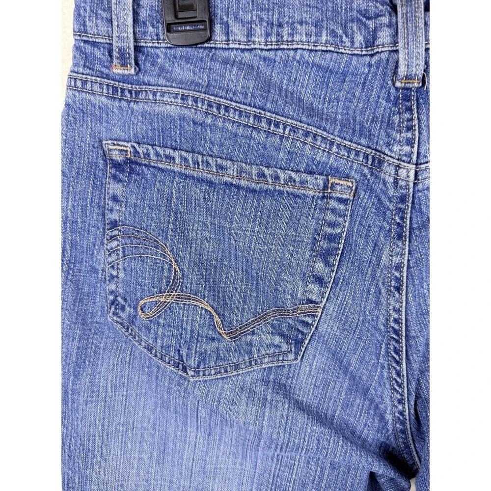 Bandolino Blu Scaly Modern Boot Jeans Women 8 Medium Wash Blue Bootcut Denim